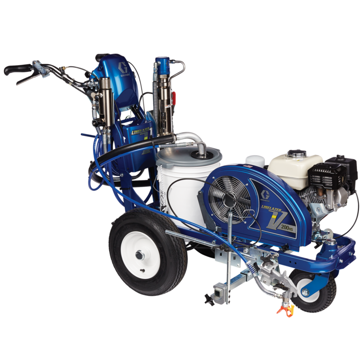 LineLazer V 200HS HP Automatic - benzinbetriebenes hydraulisches Airless-Linienmarkierungsgerät mit einer oder zwei Automatikpistolen